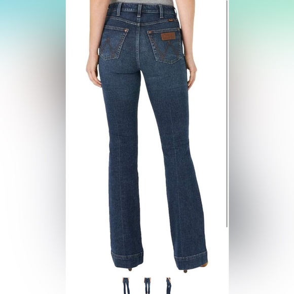 Wrangler Women's Retro High Rise Trouser Jeans 27x36 Tall - Picture 9 of 11